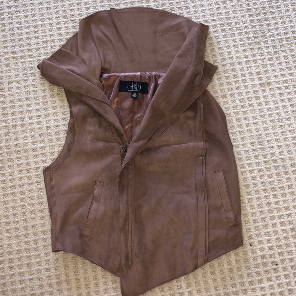 Dash by Kardashian faux suede vest